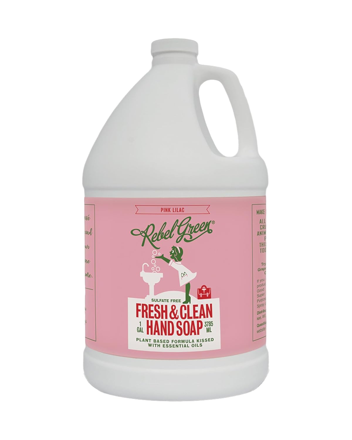 Rebel Green Fresh & Clean Hand Soap Refill for Gentle Cleansing
