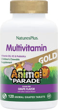 Natures Plus Animal Parade Gold Children's Multivitamin - Grape Flavor