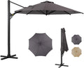 Patio Umbrella Outdoor Table Market Umbrella - 11 ft Cantilever Shade