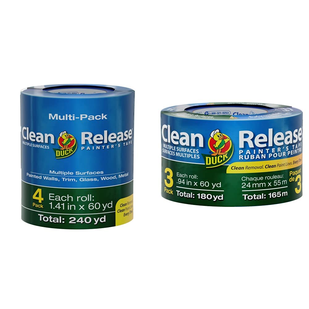 Duck Brand Clean Release Blue Painter's Tape for All Surfaces