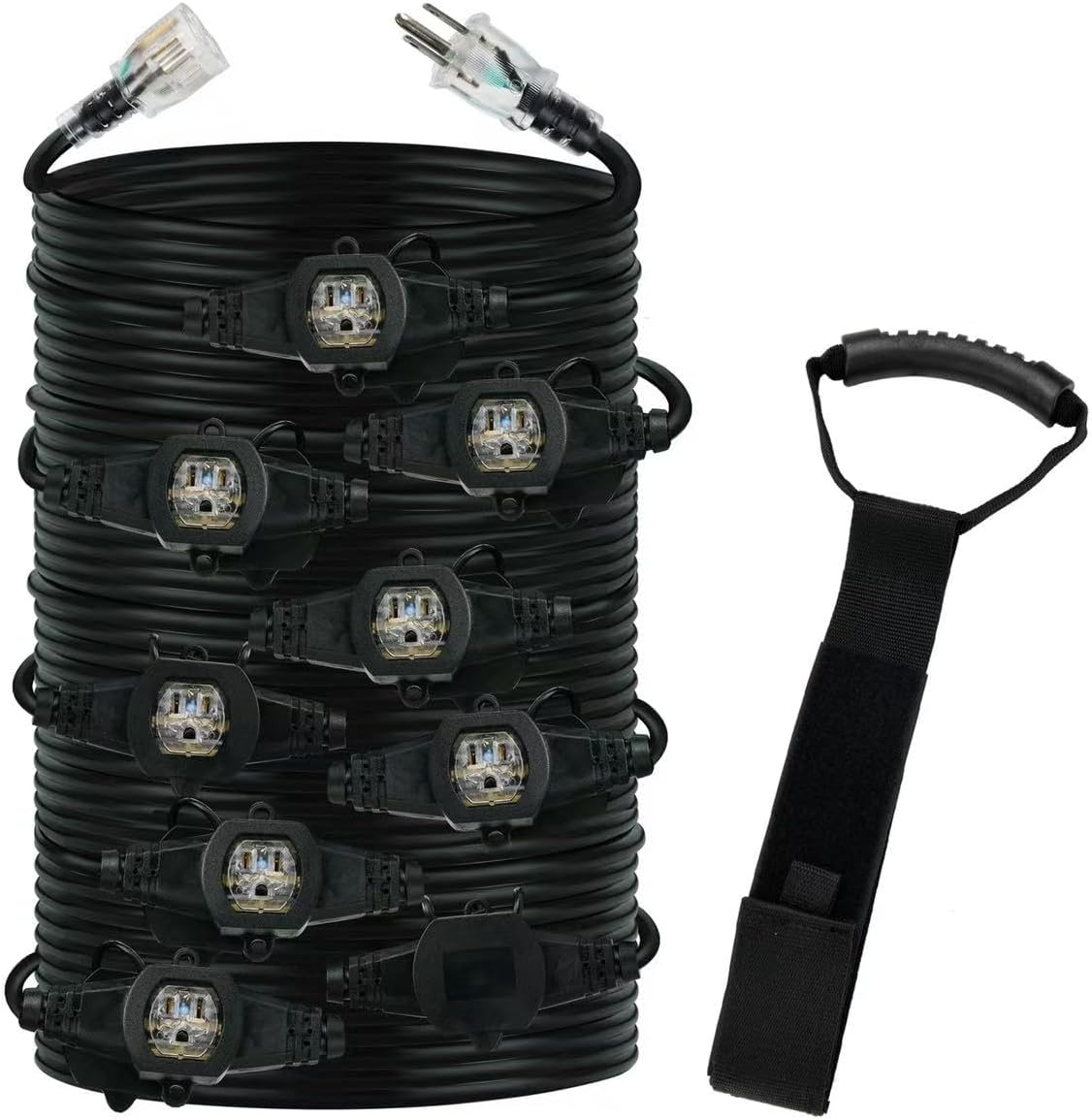50FT 12 Gauge Multi-Outlet Outdoor Extension Cord for All Needs