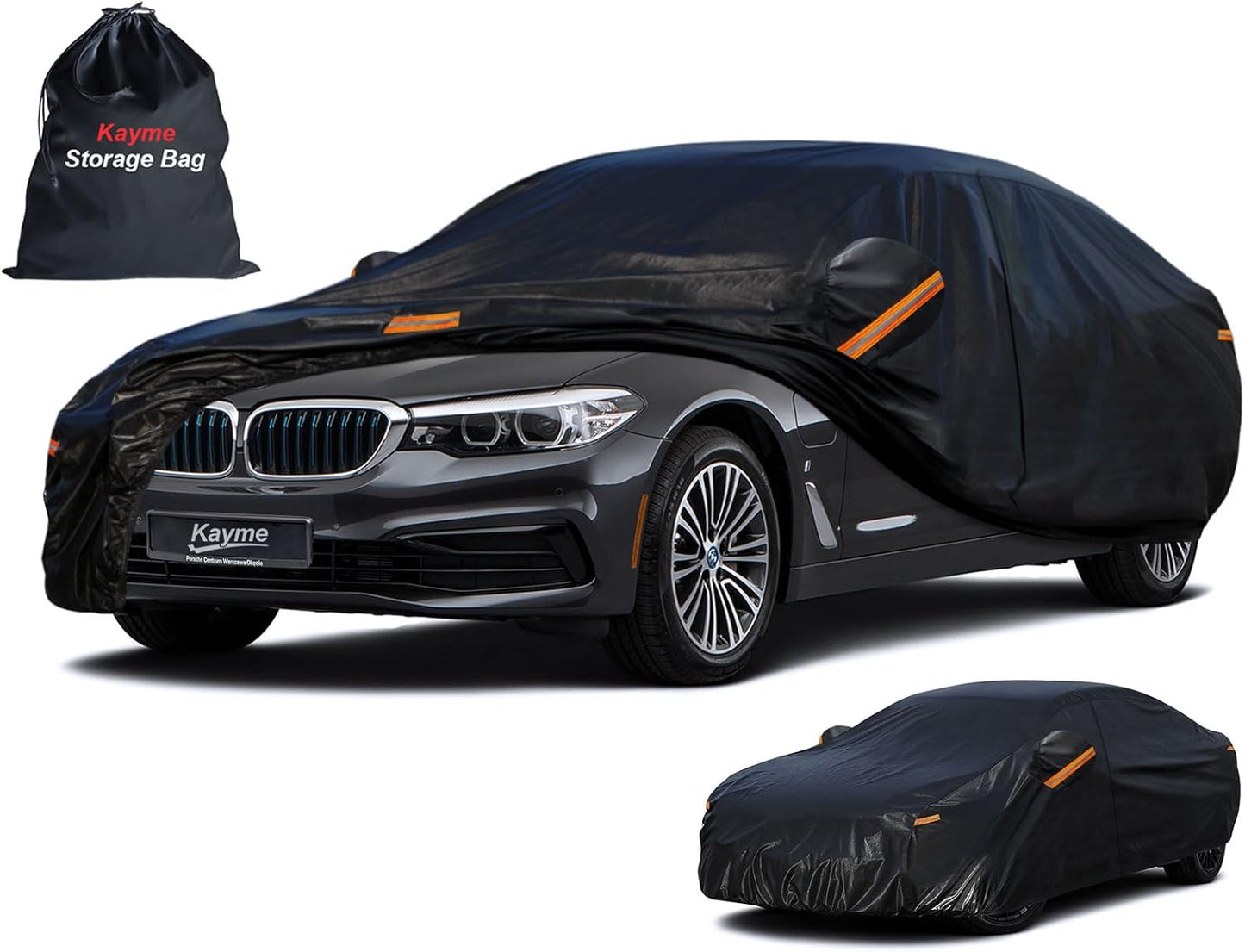 Kayme 7 Layers Heavy Duty Car Cover for All Weather Protection