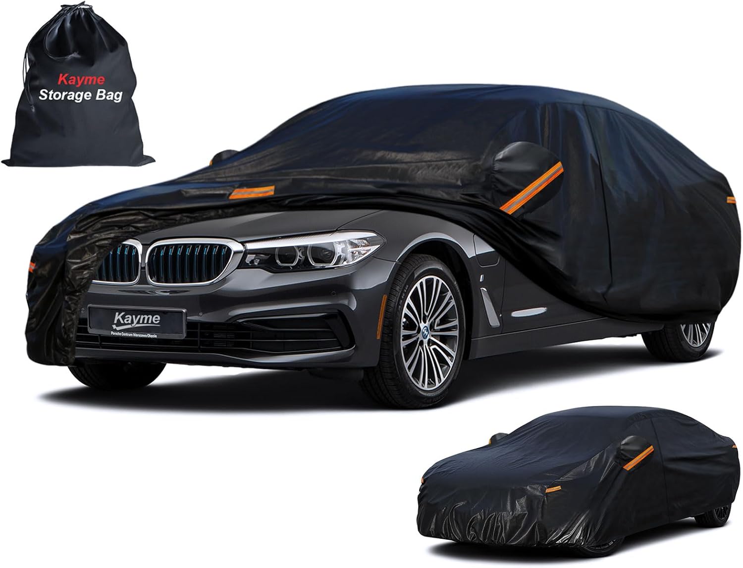 Kayme 7 Layers Heavy Duty Car Cover for All Weather Protection