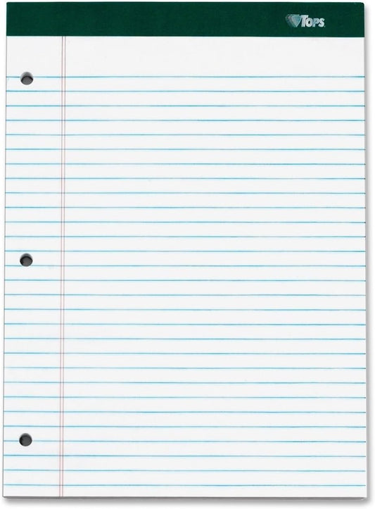 TOPS Docket Writing Pads, Legal Rule, 3pk - 100 Sheets