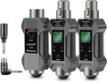 UHF Wireless XLR Transmitter & Receiver Adapter - Reliable 164 ft