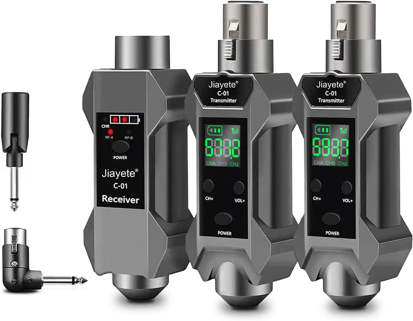 UHF Wireless XLR Transmitter & Receiver for Dynamic Microphones