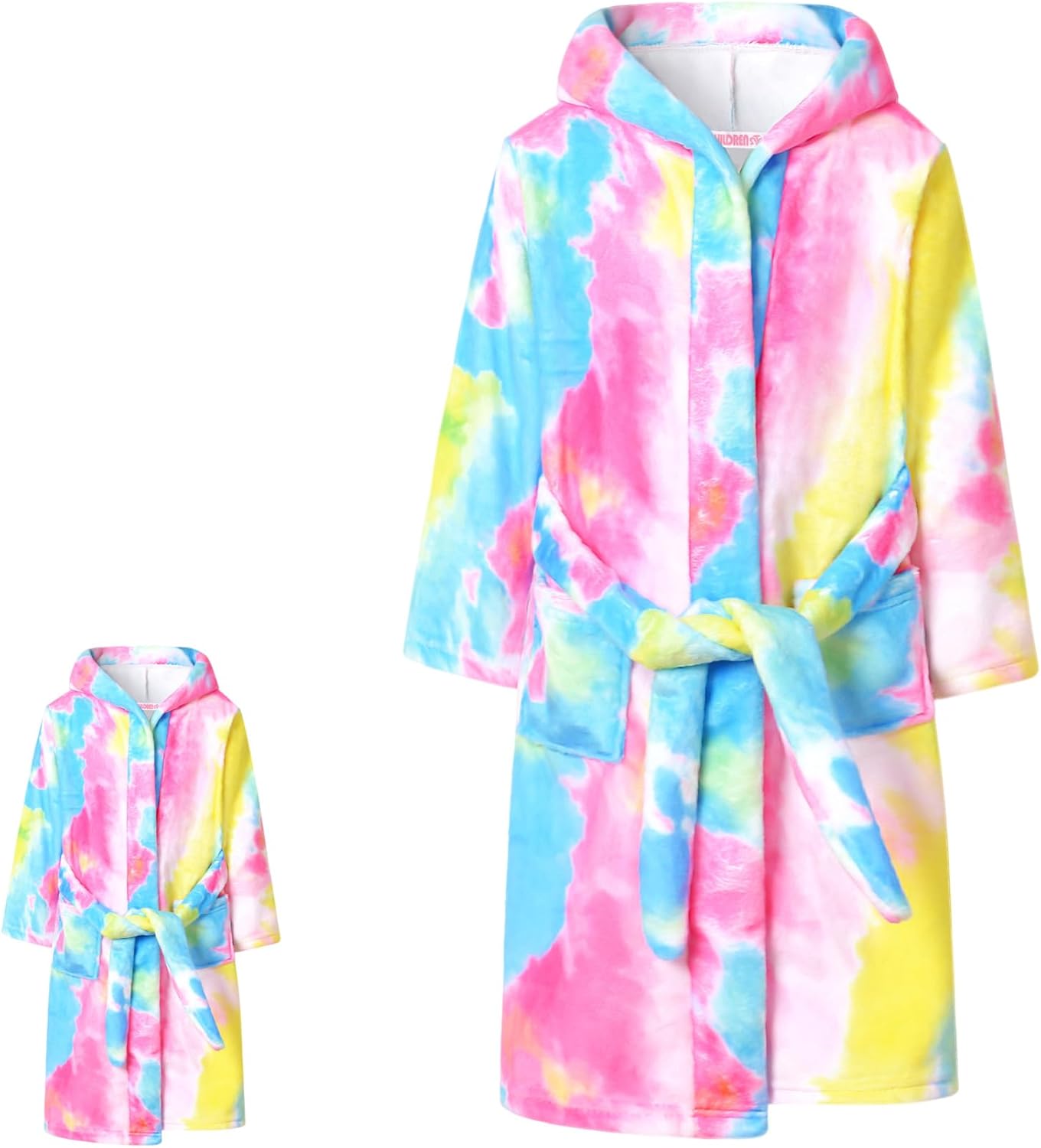 Matching Girls & Doll Robe Soft Plush Fleece Pajamas Sleepwear
