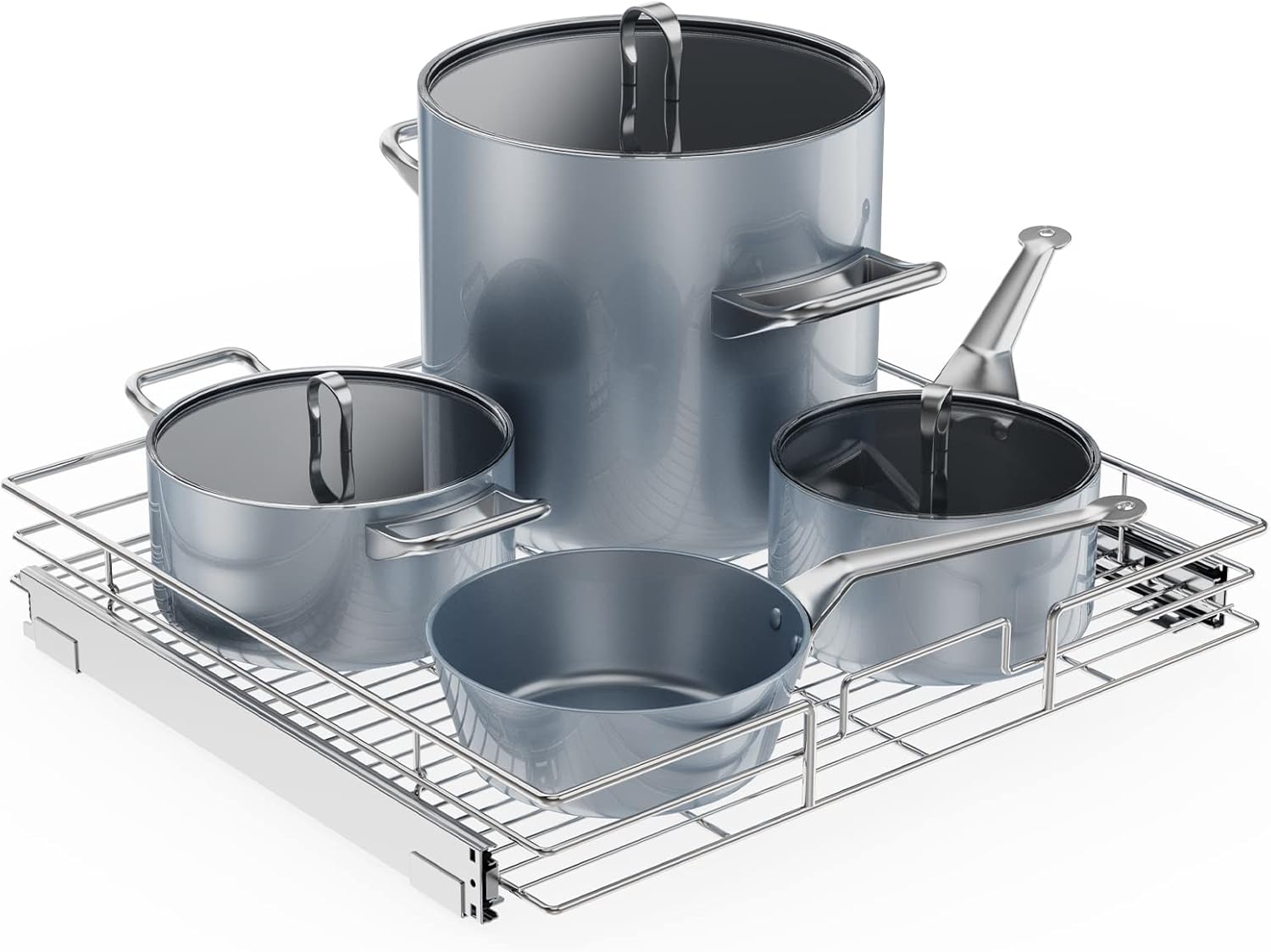 ROOMTEC Pull Out Cabinet Organizer for Kitchen Storage Needs