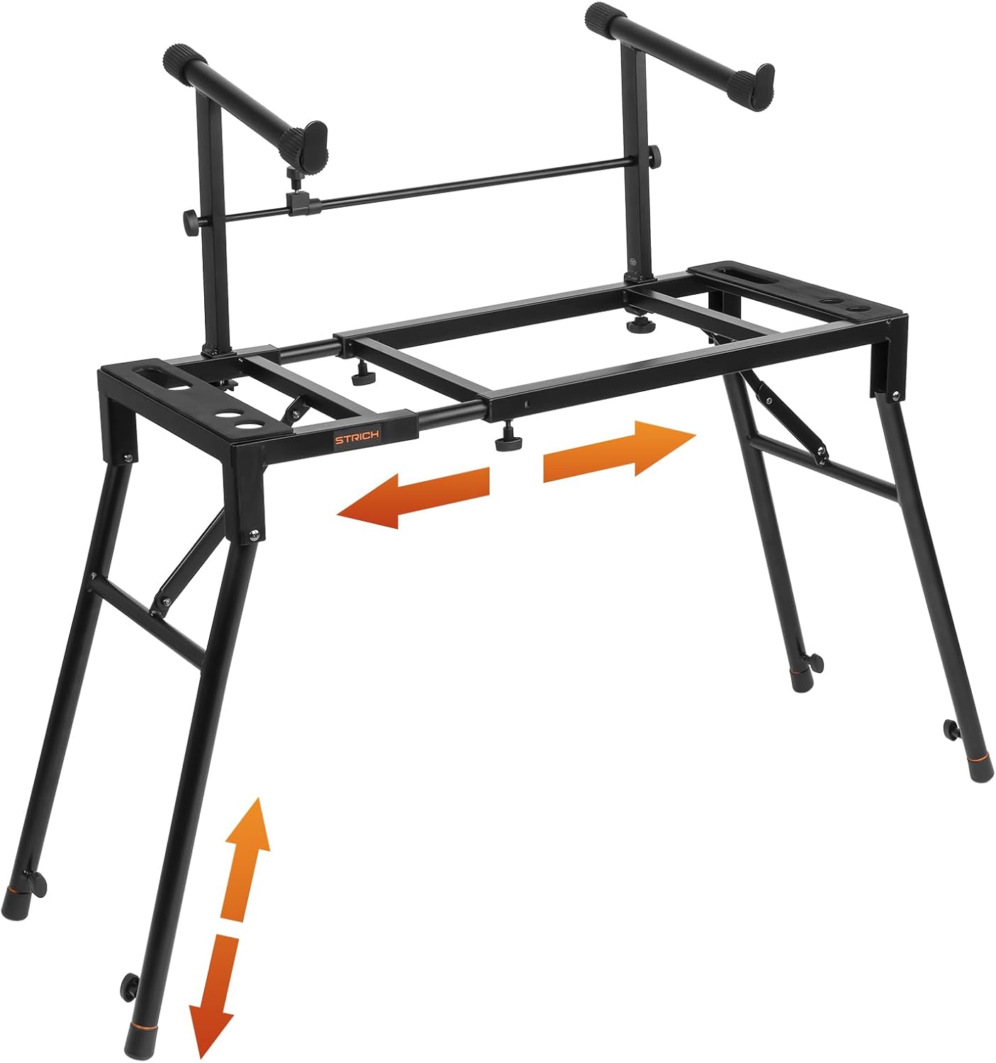 STRICH Dual Piano Keyboard Stand - Adjustable 2 Tier Music Stand
