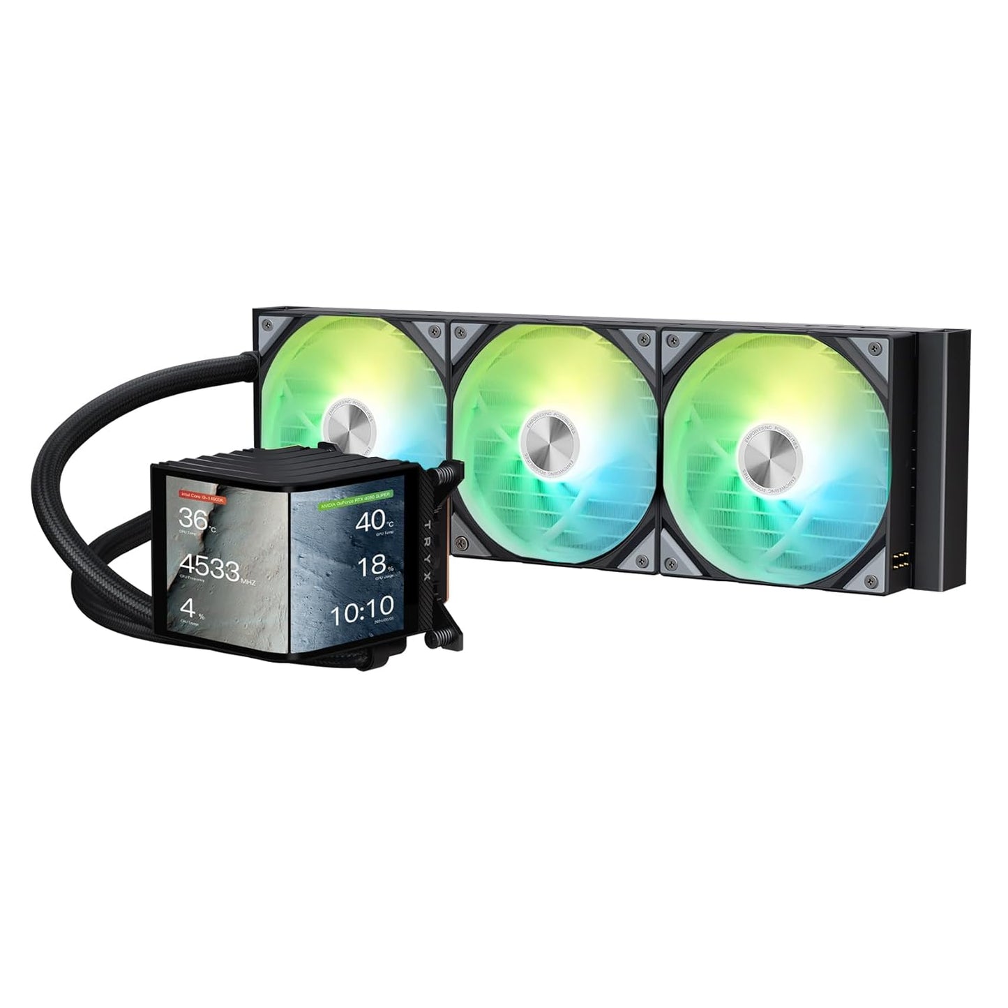 TRYX Panorama 360 ARGB 360mm AIO with 6.67in AMOLED Screen