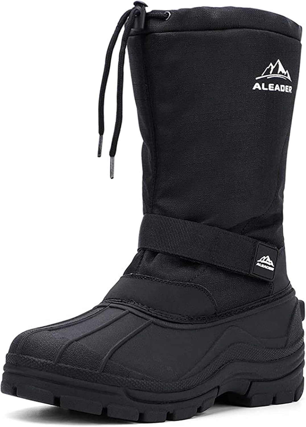 ALEADER Men's Winter Waterproof Insulated Snow Boots for Comfort