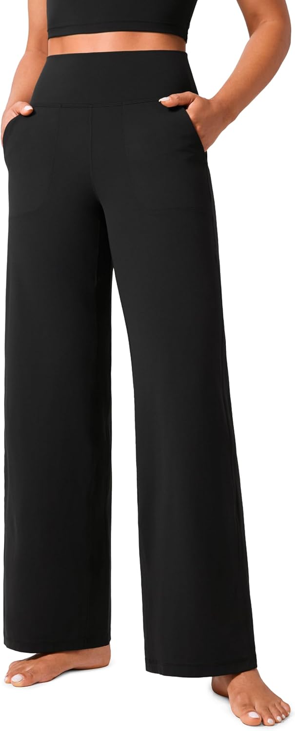 CRZ YOGA Womens Butterlift High Waisted Wide Leg Pants Review