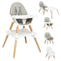 BABY JOY 5 in 1 Baby High Chair - Convertible, Easy Clean, Stable
