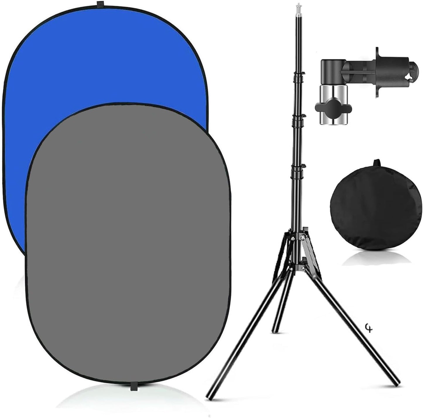 3.3x5ft Chromakey Blue Grey Backdrop for Photography & Streaming