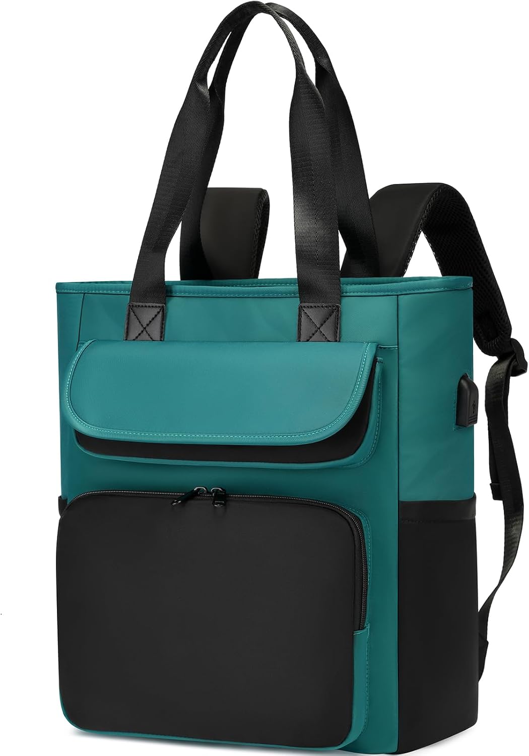Laptop Backpack Womens Convertible Daypack with USB Charging Port