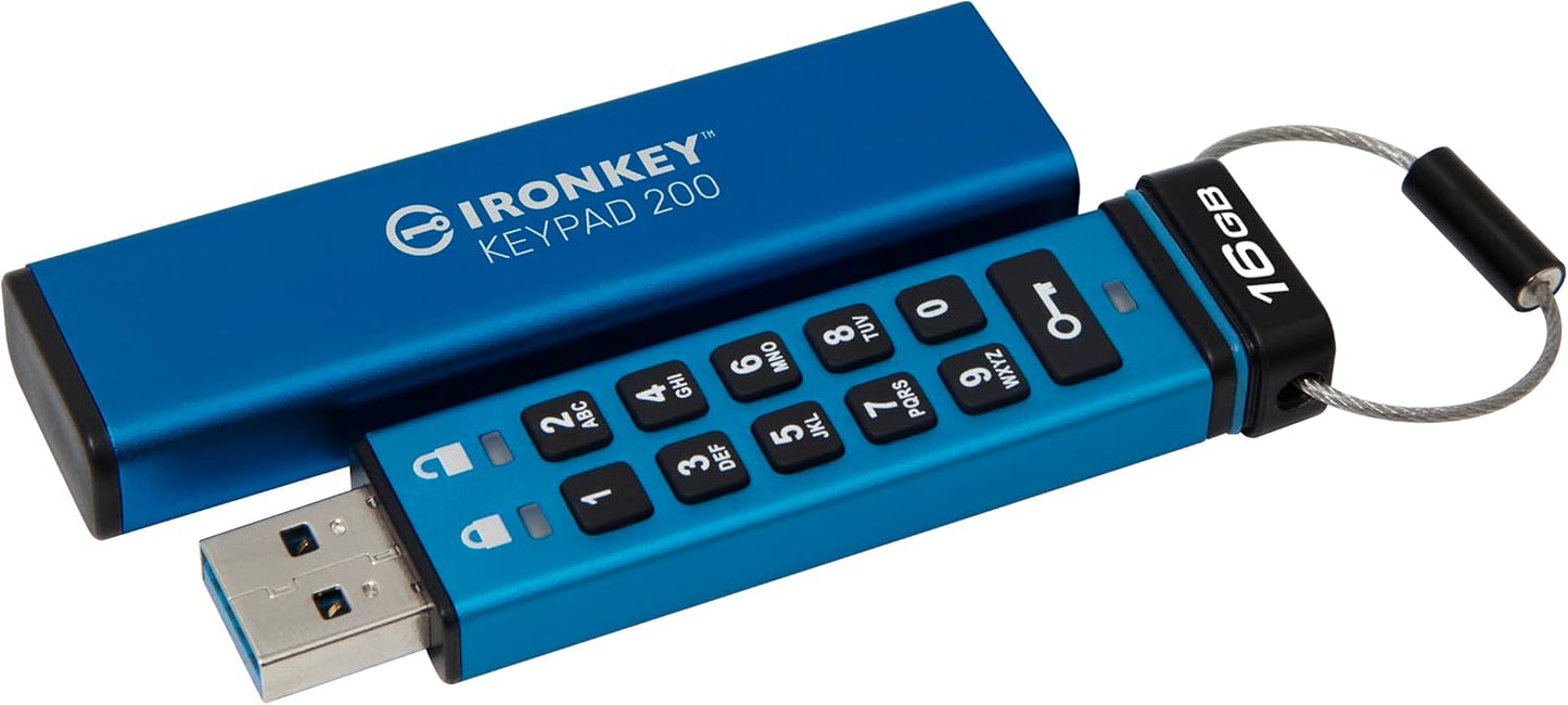 Kingston Ironkey Keypad 200 16GB Encrypted USB with Security