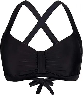 Balasami Women's Retro Printed Adjustable Thick Straps Bikini Top