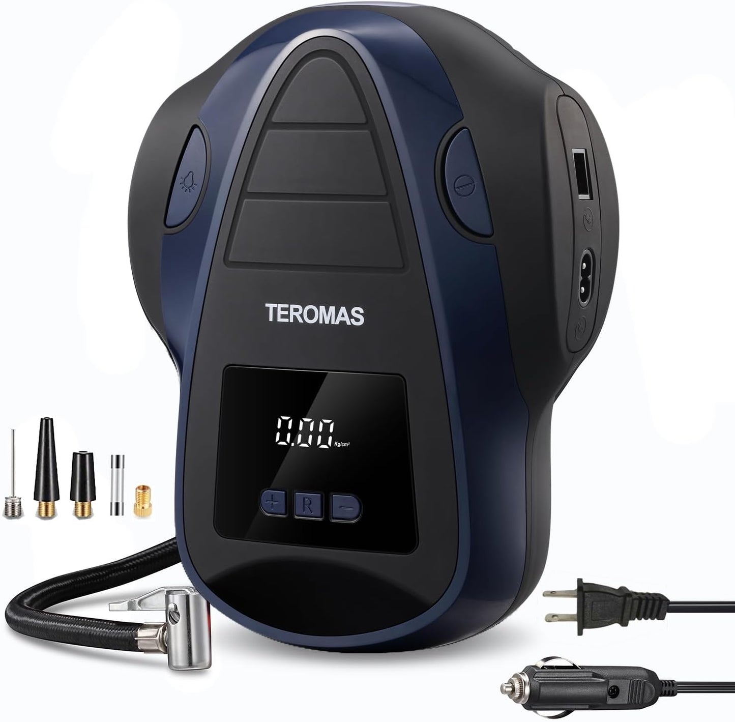 TEROMAS Portable Tire Inflator - Dual Power Air Pump