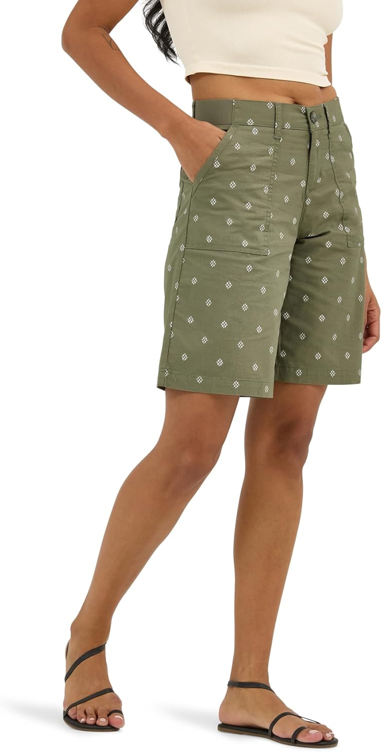 Lee Women's Ultra Lux Comfort Flex-to-Go Utility Bermuda Shorts