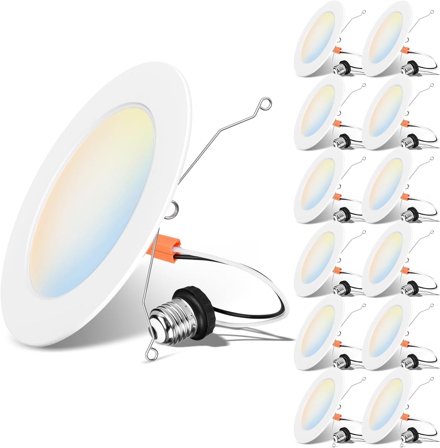 LVWIT LED Recessed Light 6in Color Selectable Dimmable