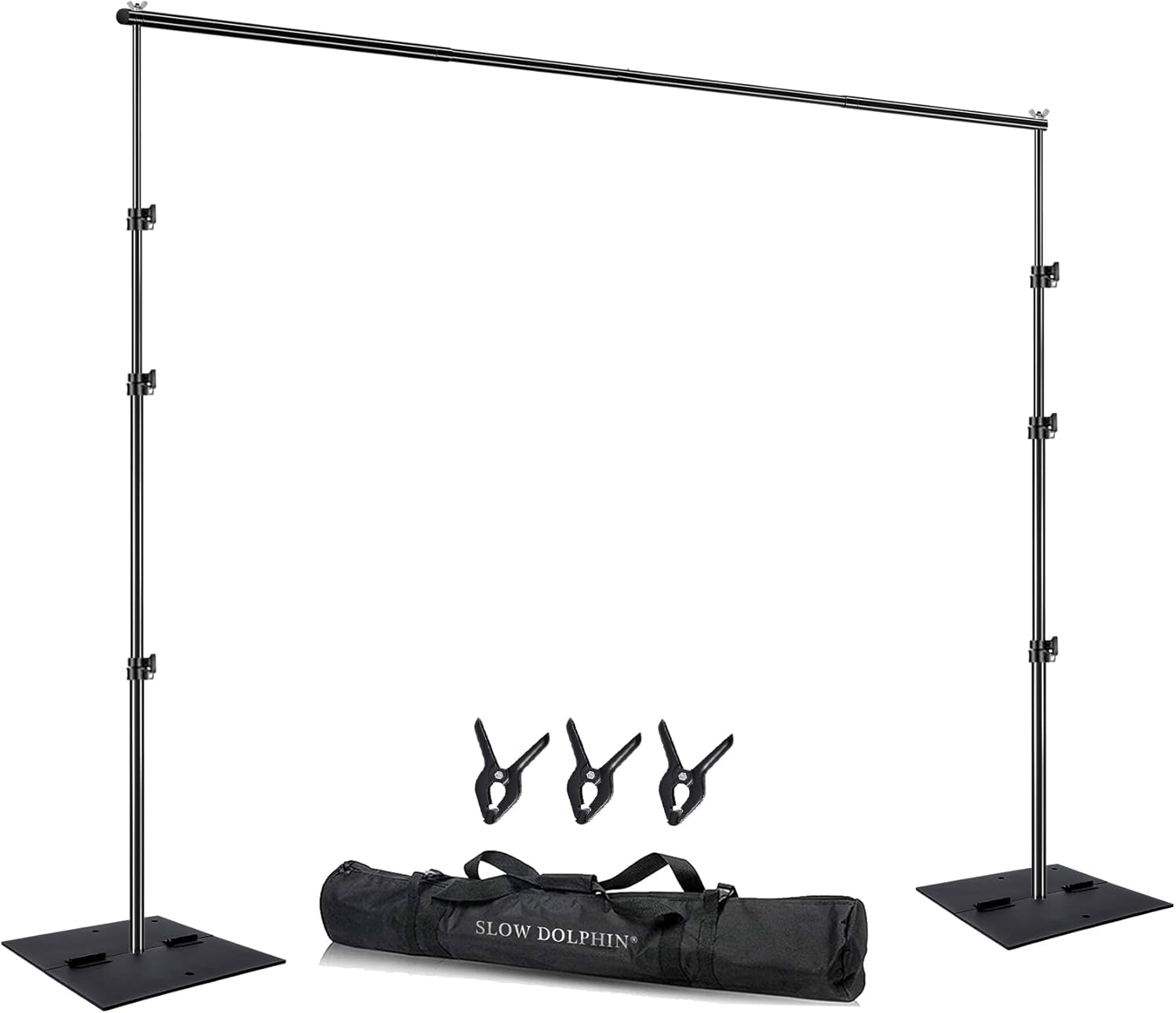 SLOW DOLPHIN Heavy Duty Backdrop Stand for Photography Events