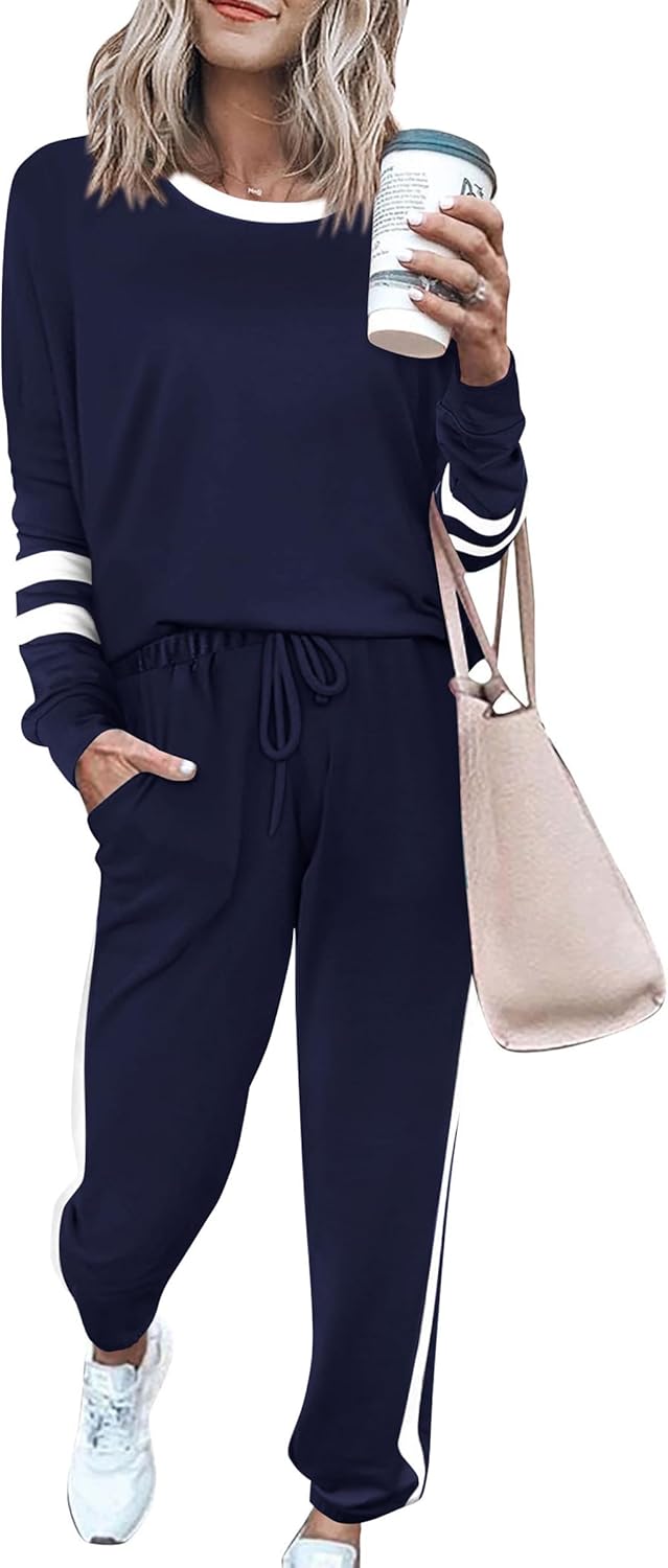 PRETTYGARDEN Women Fall 2 Piece Lounge Outfit for Comfort