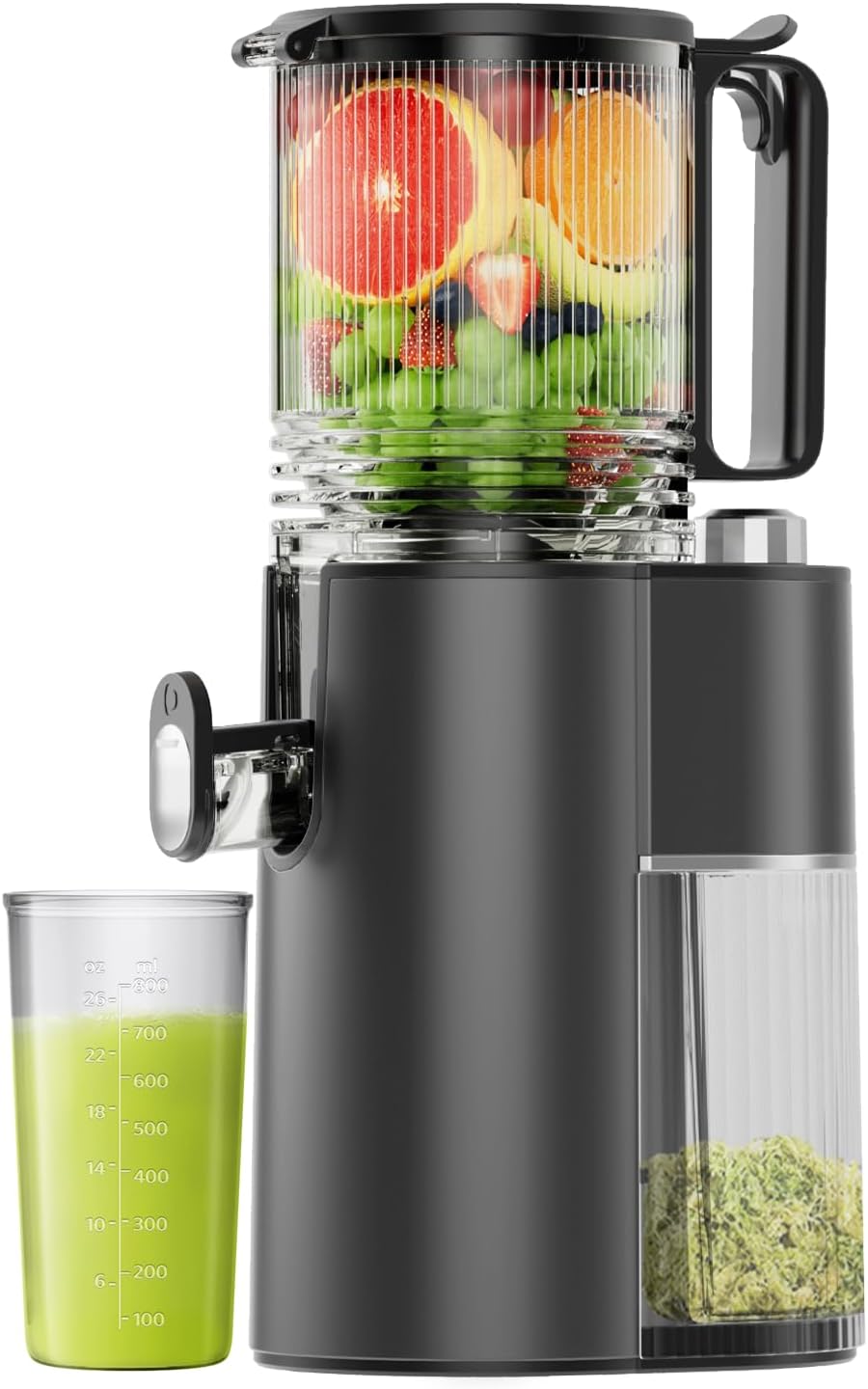 Cold Press Juicer with 5.8in Feed Chute for Whole Fruits