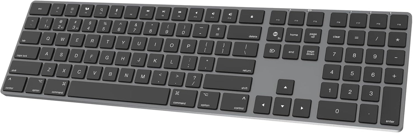POWZAN Slim Aluminum Mac Keyboard - Wireless & Silent
