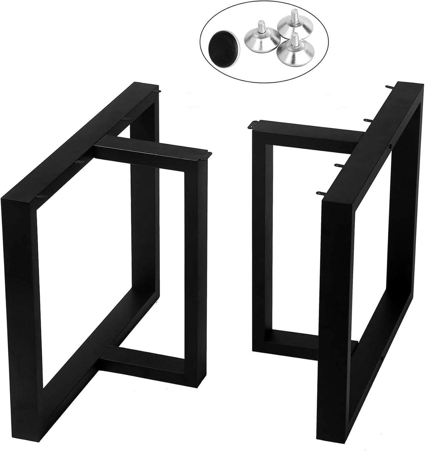 28 Inch Heavy Duty Metal Table Legs Set for Industrial Style