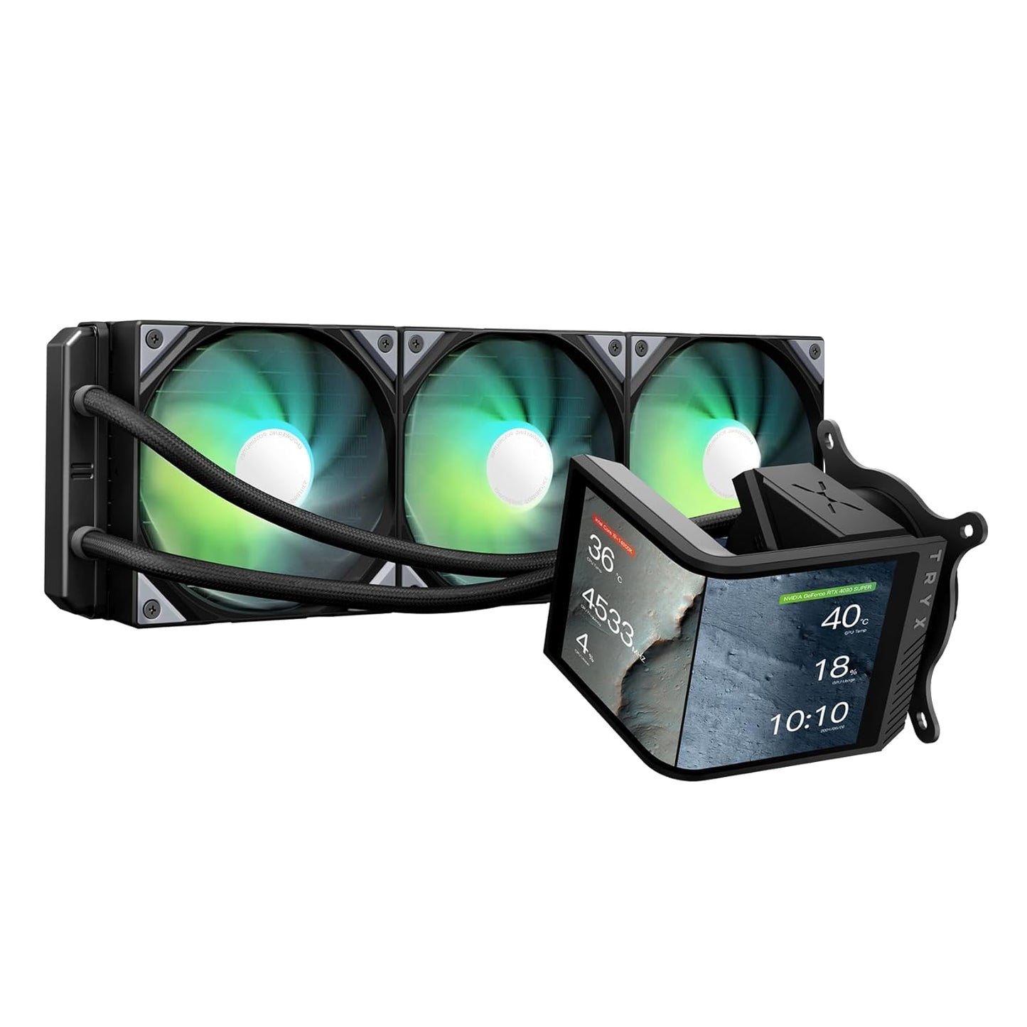 TRYX Panorama SE 360 ARGB AIO Cooler with Curved AMOLED Screen