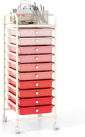 10-Drawer Rolling Storage Cart - Versatile Drawer Organizer for Home