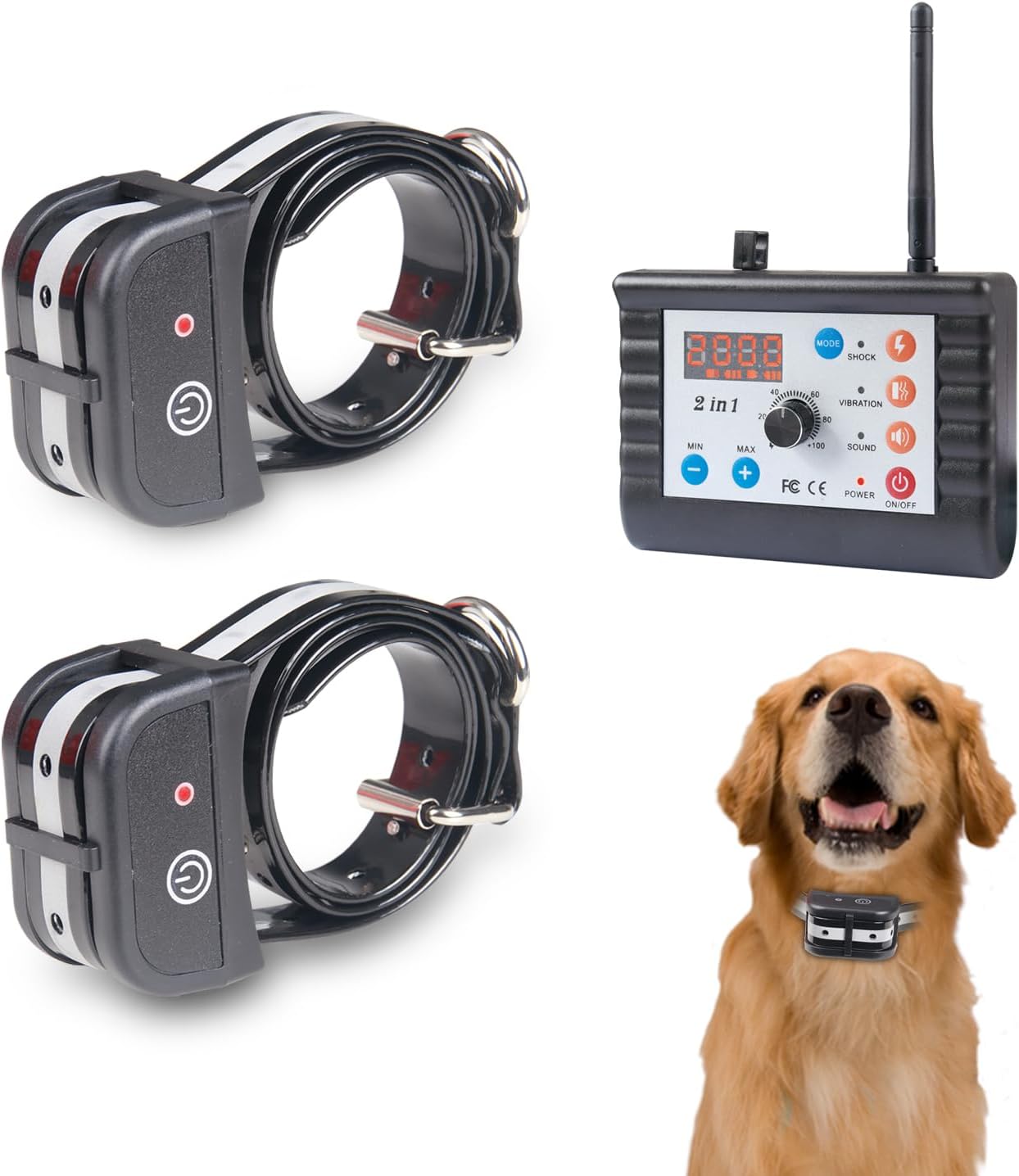 Dog Wireless Fence Training Collar with Two Way Signal System
