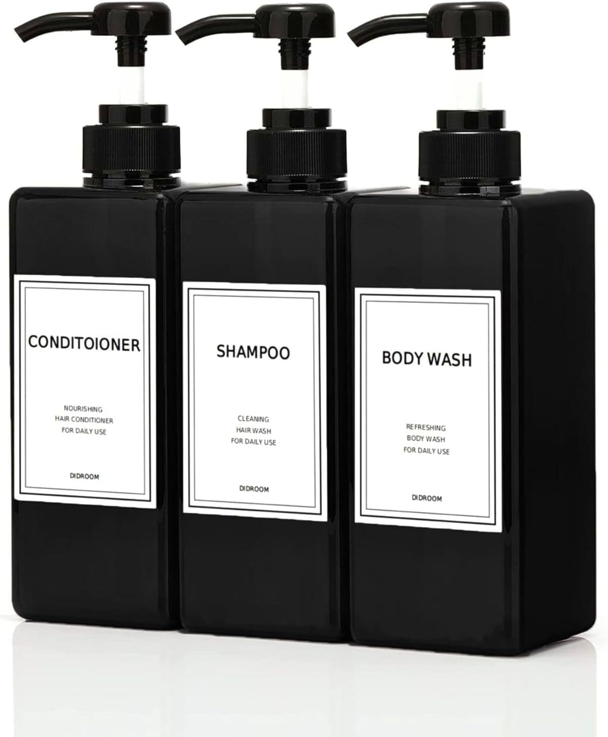 DIDROOM Pump Bottle Set for Convenient Showering