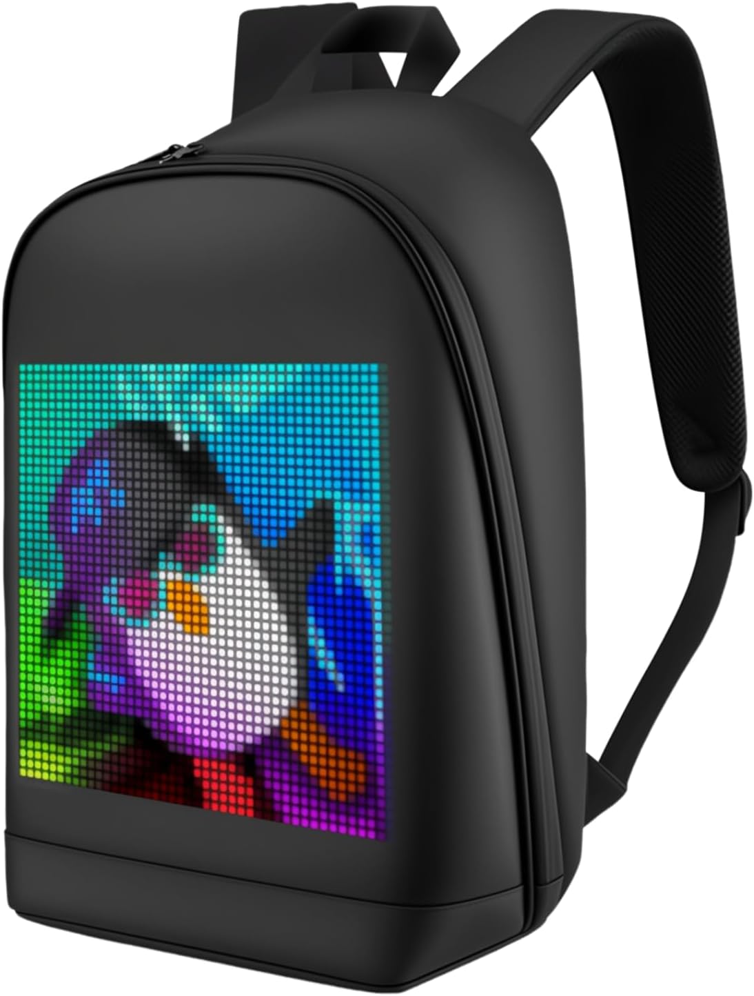 Customizable Smart LED Backpack for Stylish Commuters and Cyclists
