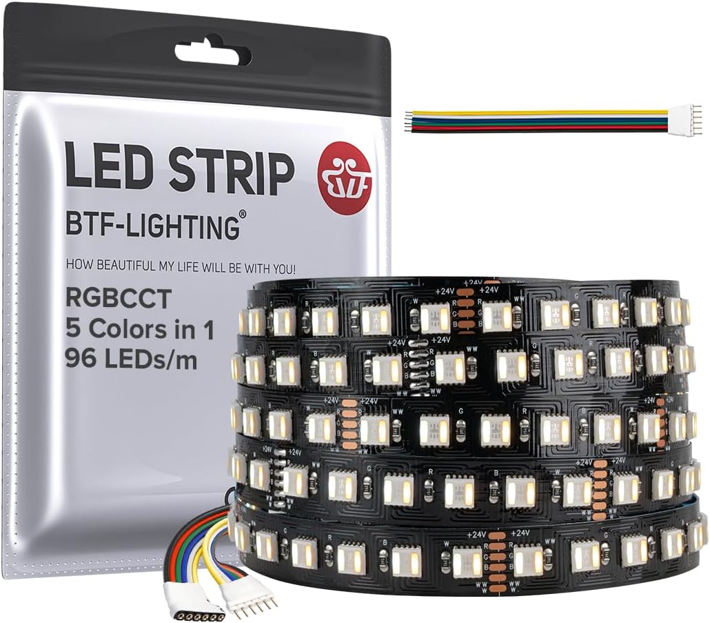 BTF-LIGHTING RGBCCT LED Tape Lights for Home Decoration