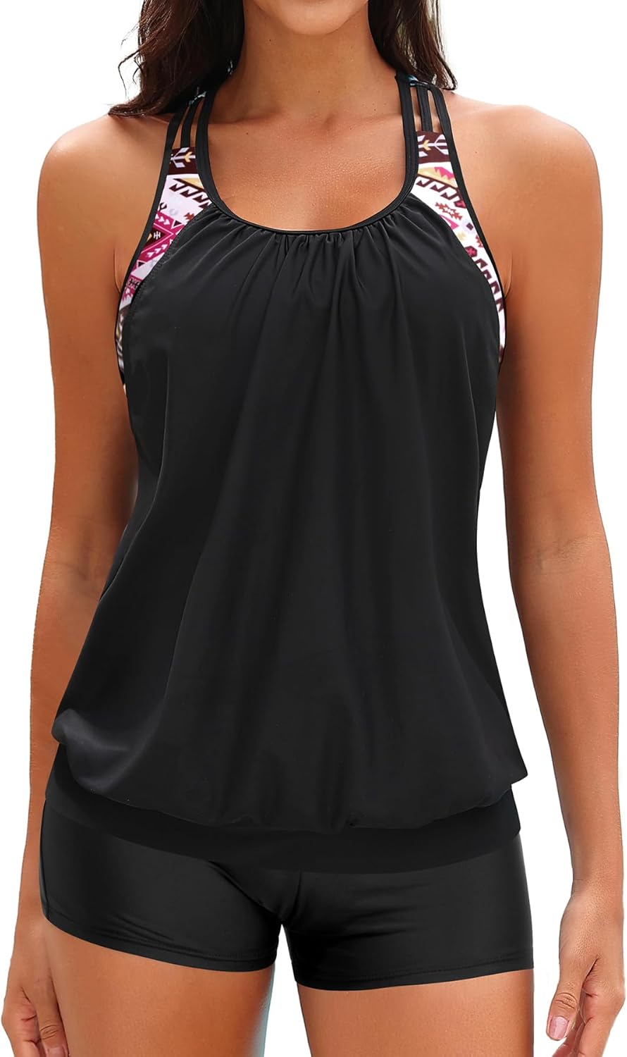Sporty Two Piece Tankini Bathing Suits for Women by Yonique
