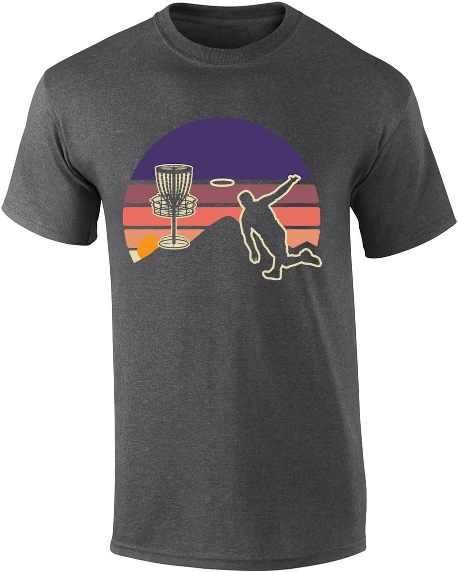 Retro Mens Disc Golf Tee - Stylish Thrower's Choice