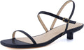 Soprano Womens One Band Kitten Heel with Ankle Strap - Cushioned Dress