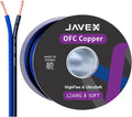 JAVEX 12-Gauge AWG Speaker Wire 50 FT - Thin Flat OFC Cable