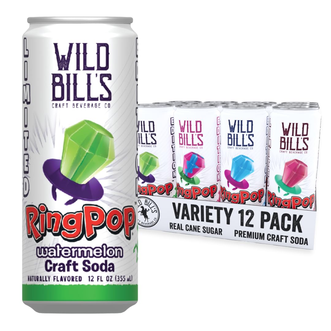 Wild Bills Craft Soda Variety Pack with 4 Delicious Flavors