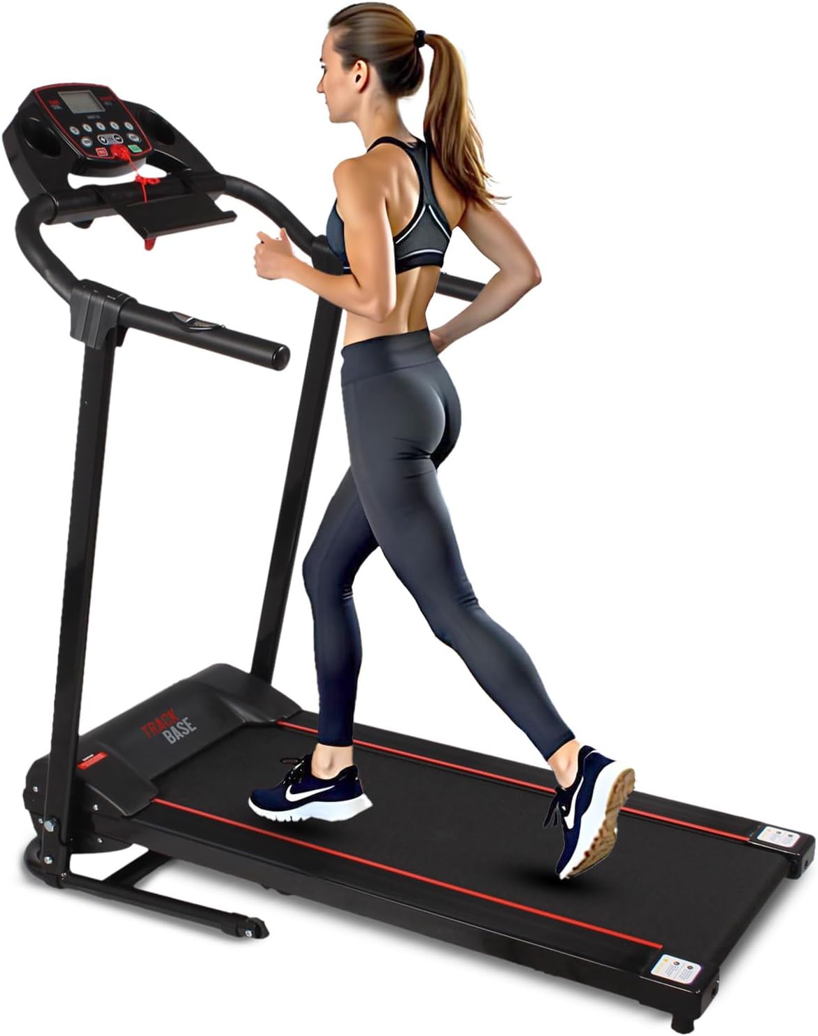 SereneLife Electric Folding Treadmill for Home Fitness Workouts