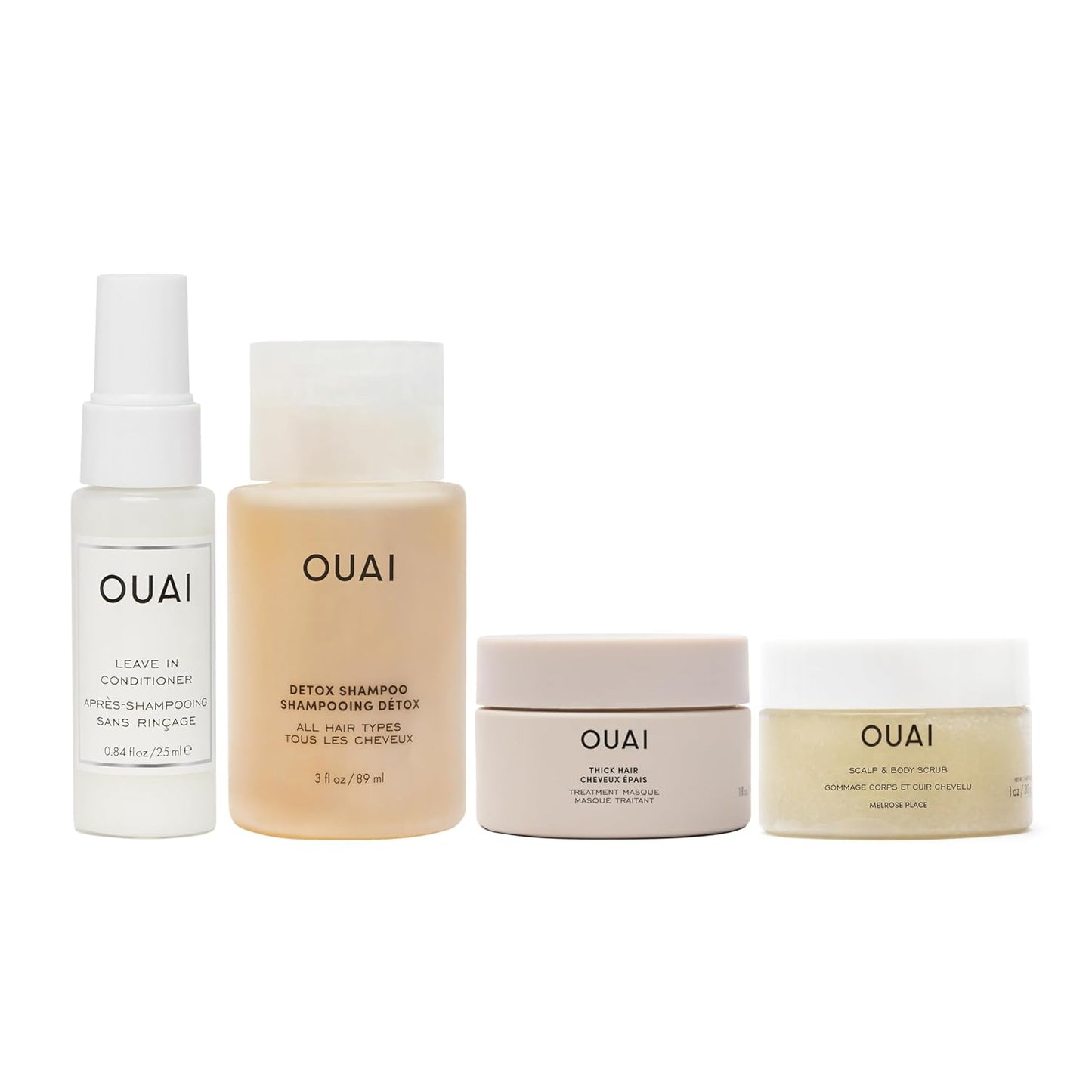 OUAI Travel Kit - Haircare Essentials x4