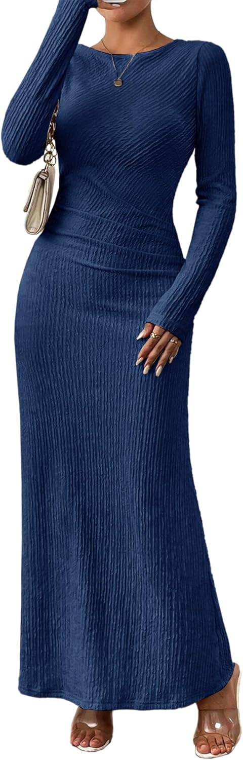 Elegant Long Sleeve Maxi Dress for Women 2025 by MITILLY