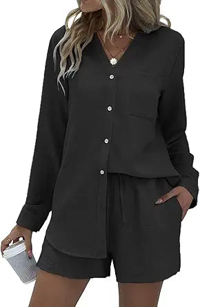 Ekouaer Summer Outfits for Women 2 Piece Sets with Pockets