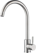 Single Handle High Arc Kitchen Faucet Brushed Nickel - Commercial