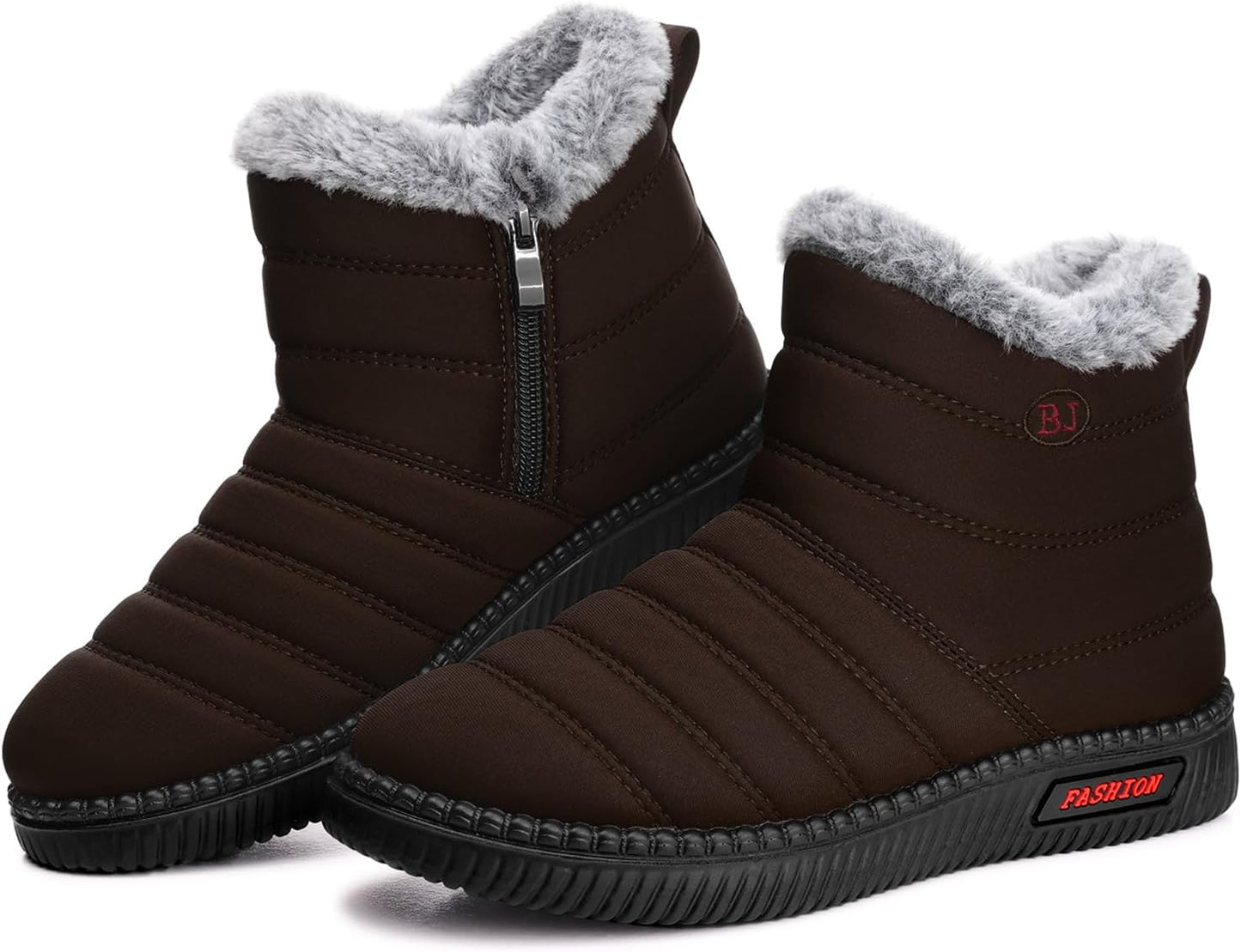 TEMOFON Womens Snow Boots: Warm Waterproof Ankle Booties