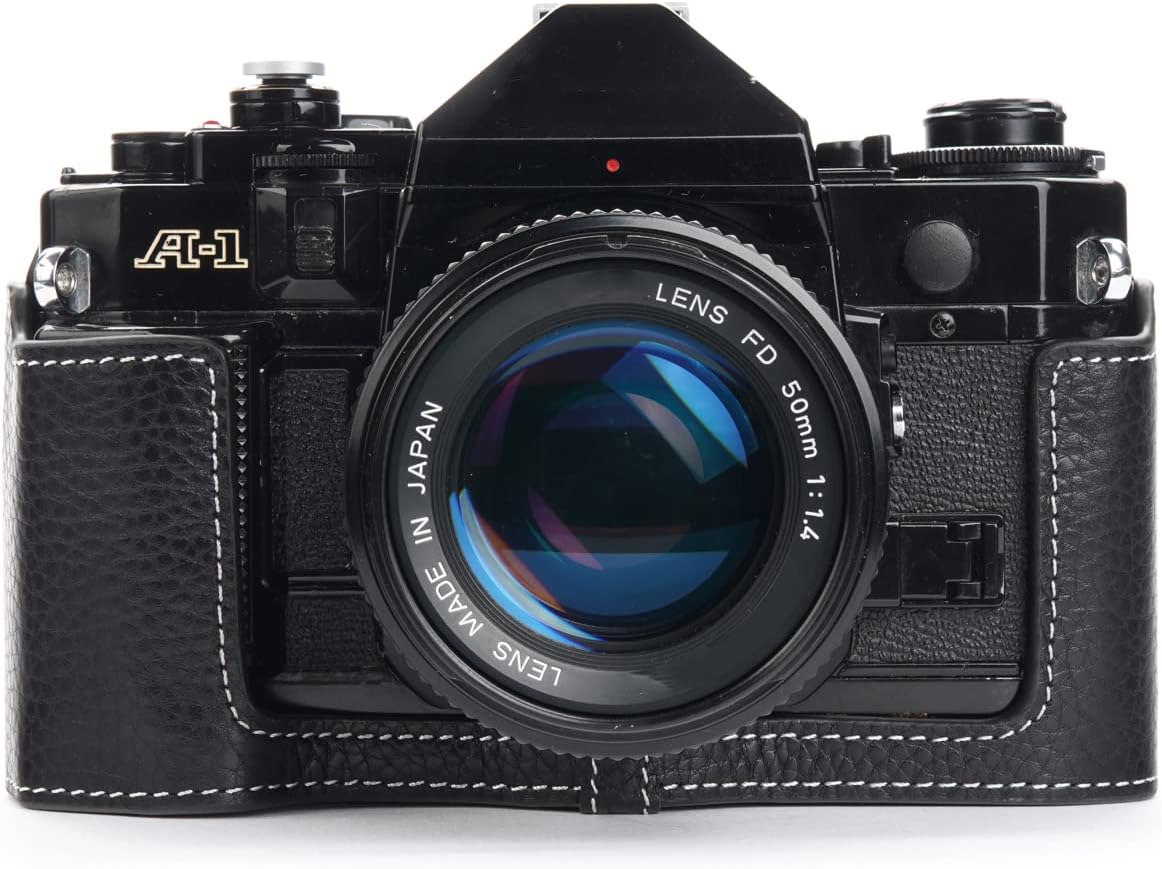 Handmade Genuine Real Leather Half Camera Case for Canon AE-1
