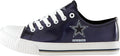 FOCO Women's NFL Metallic Low Top Canvas Sneakers - Team Shine