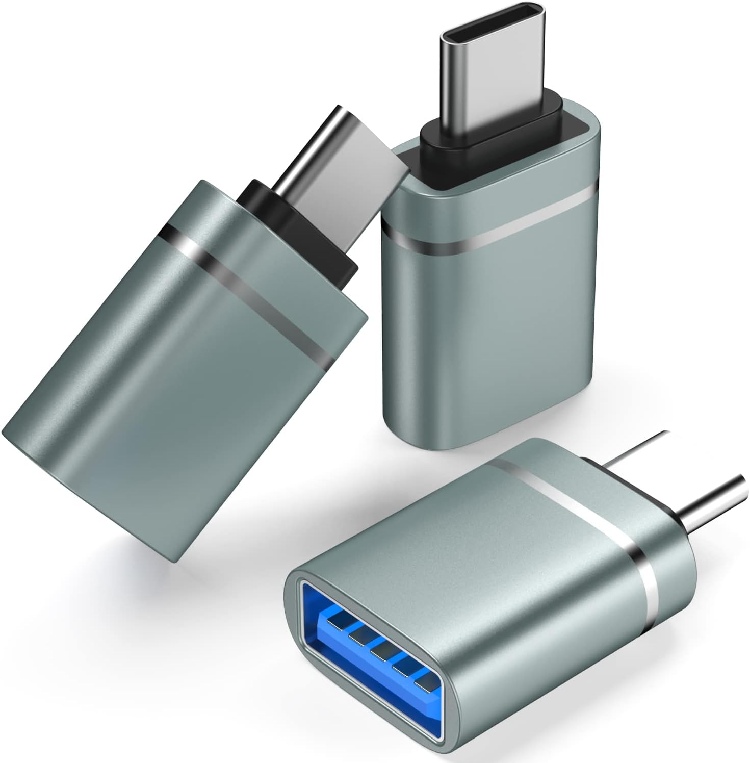 3-Pack USB C to USB Adapters - iMac, iPad, MacBook Compatibility
