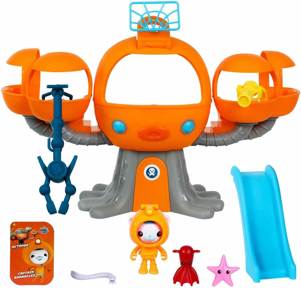 Octopod Playset with Captain Barnacles & Net Launcher Fun